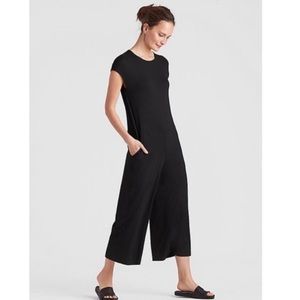 Eileen Fisher Viscose Jersey Wide leg Jumpsuit S
